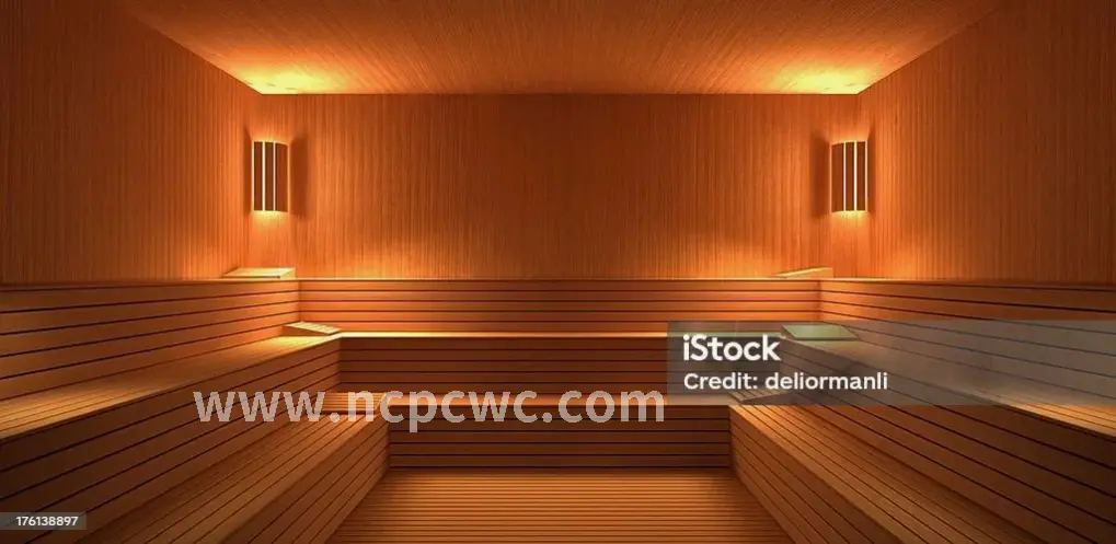 桑拿房内的热气腾腾