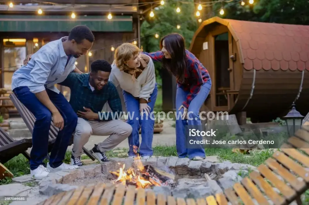 桑拿后的放松场景